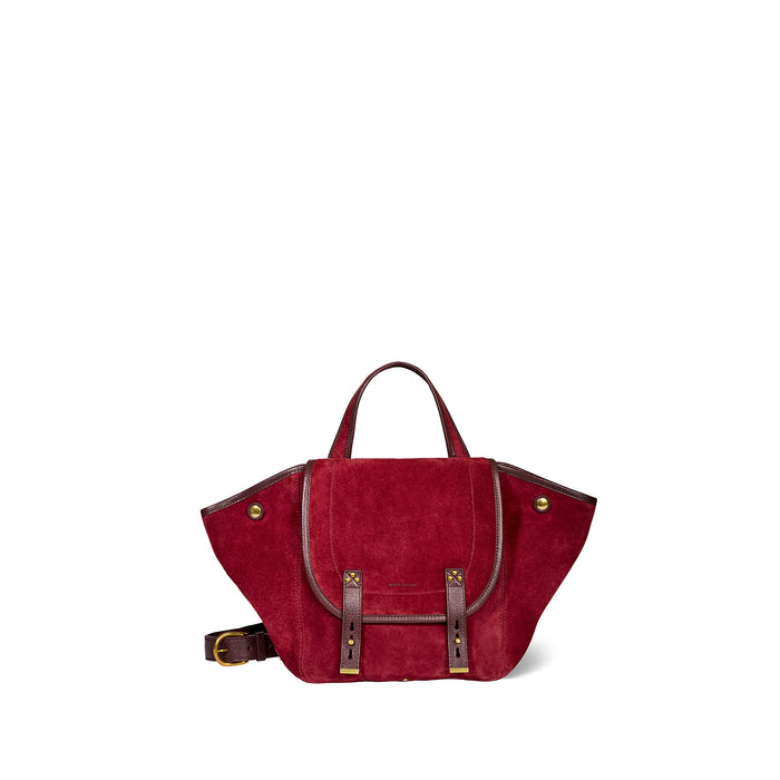Jerome Dreyfuss Stan Panier M Croute Velours Burgundy
