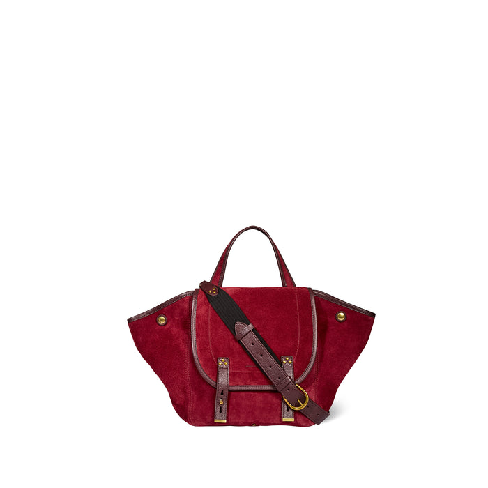 jerome dreyfuss Stan Panier M Croute velours Burgundy