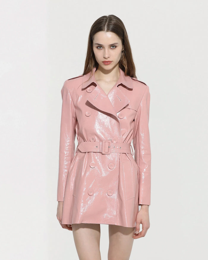 Jitrois Trench MELINA En Cuir Verni