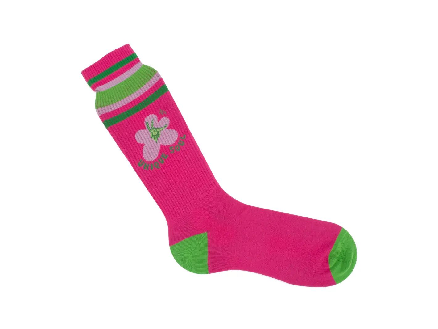 John Fluevog Anchor Chaussette Graphique De Couleur Varsity