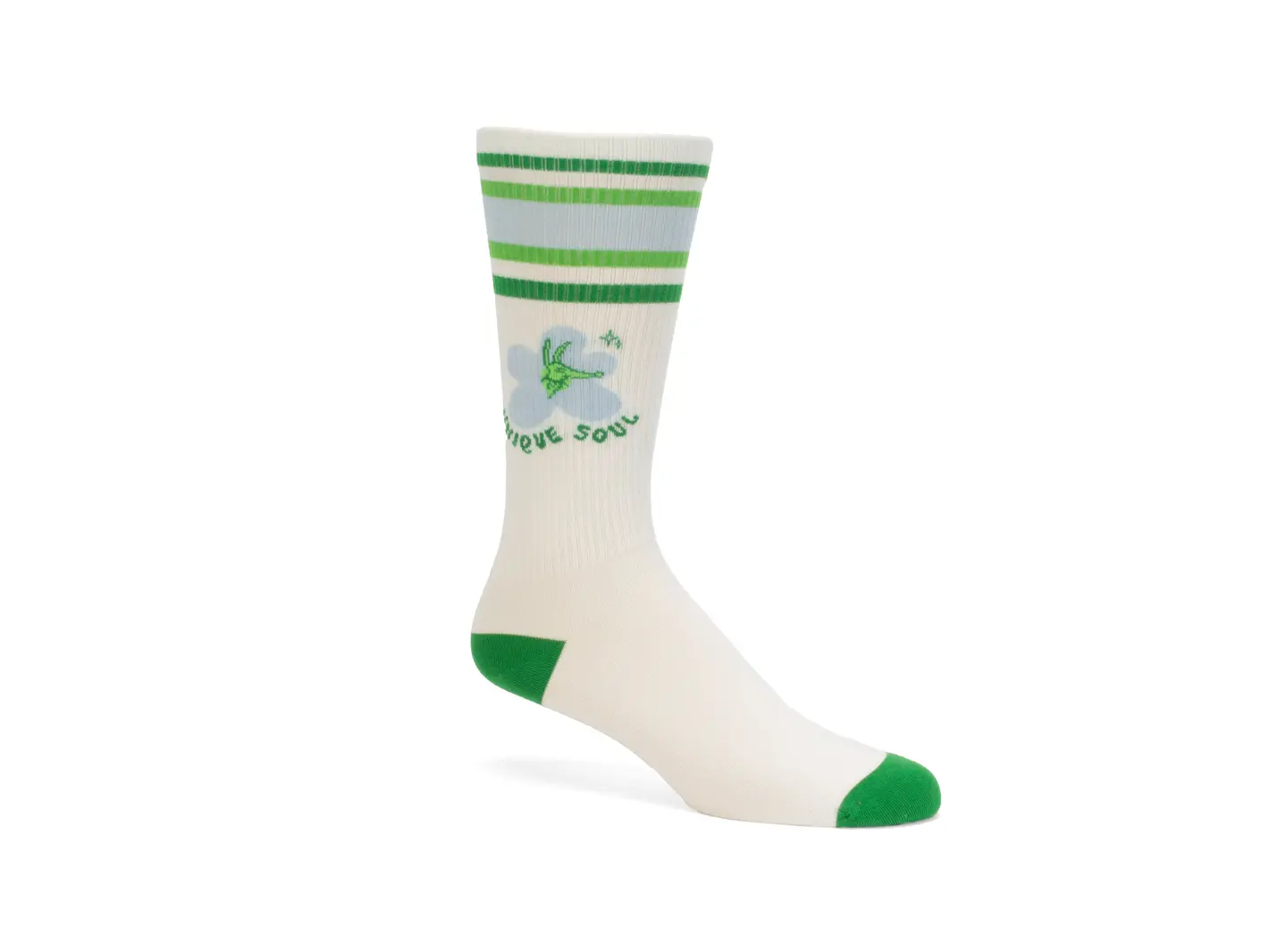 john fluevog Anchor Chaussette graphique de couleur varsity