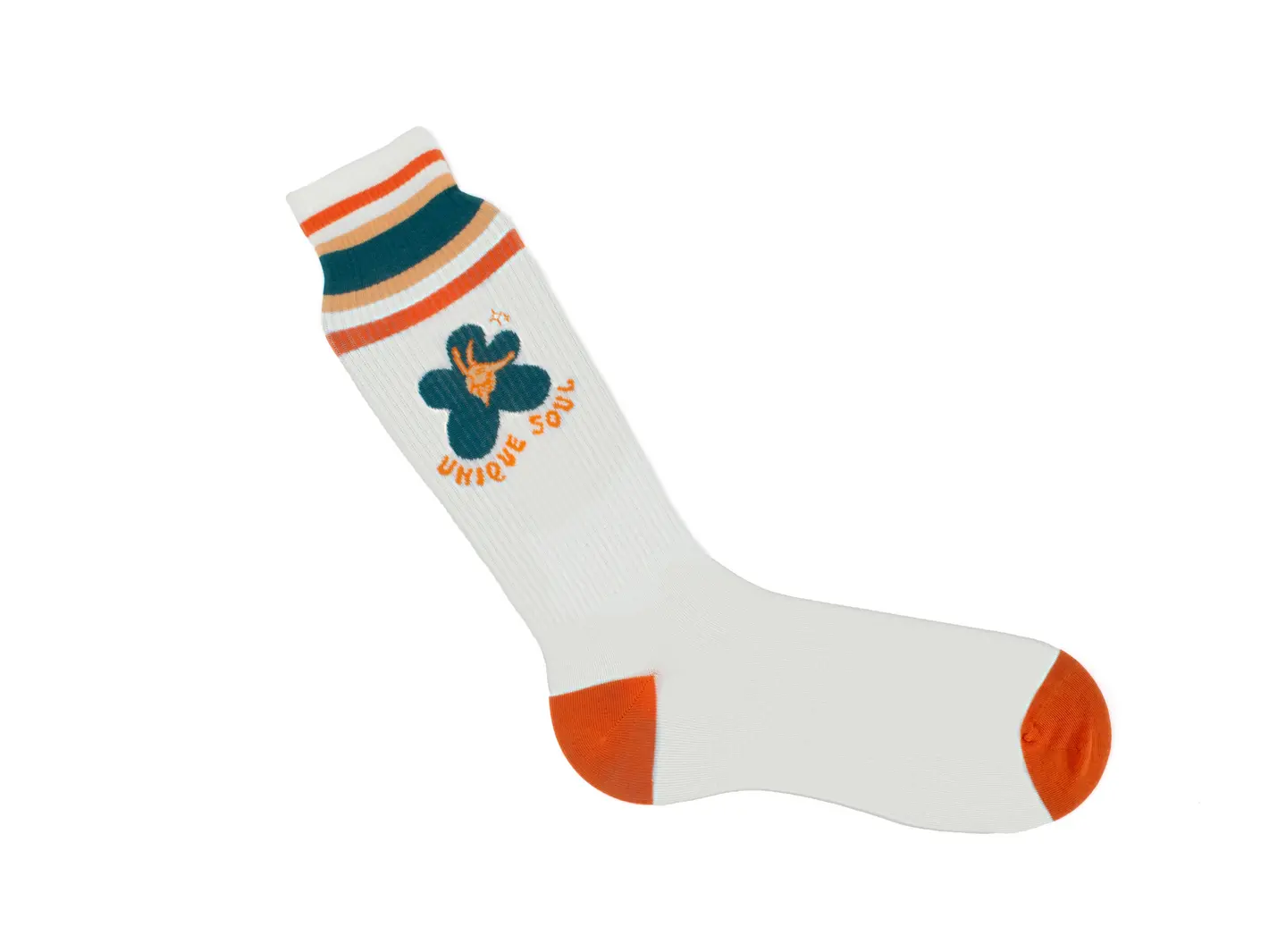 John Fluevog Anchor Chaussette Graphique De Couleur Varsity