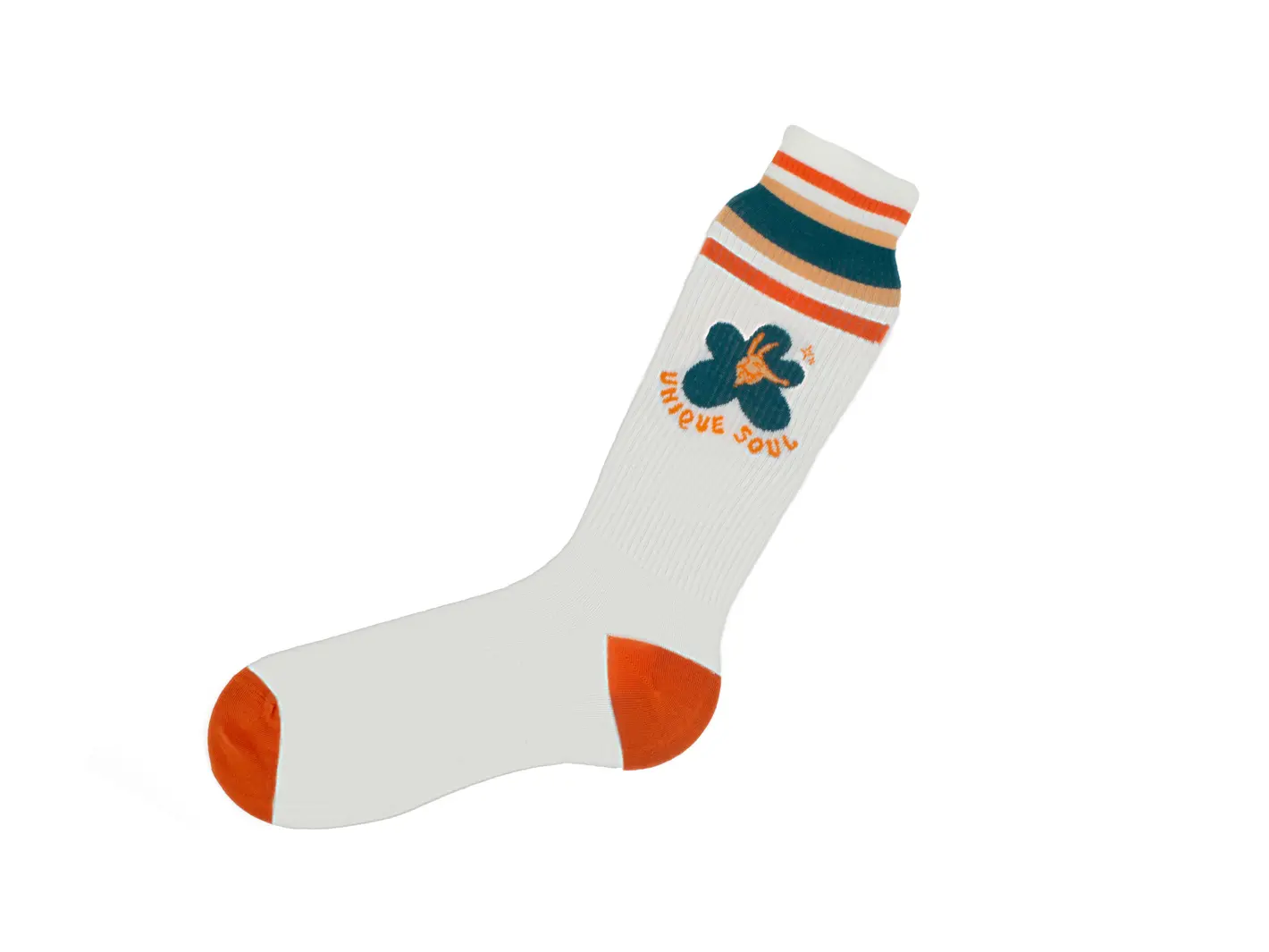 John Fluevog Anchor Chaussette Graphique De Couleur Varsity