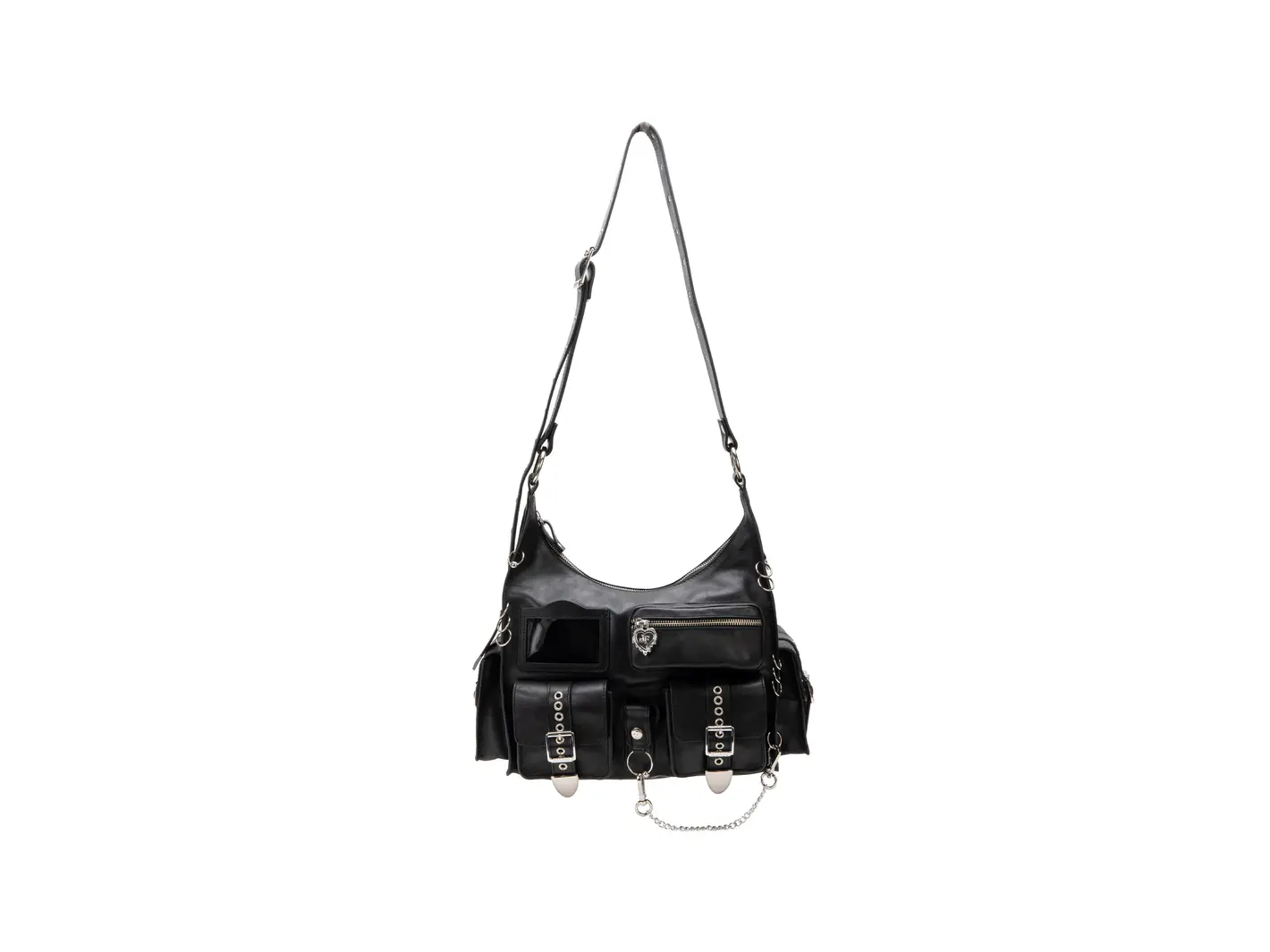 John Fluevog Anna Gothic Sac à Bandoulière Avec Garnitures Métalliques