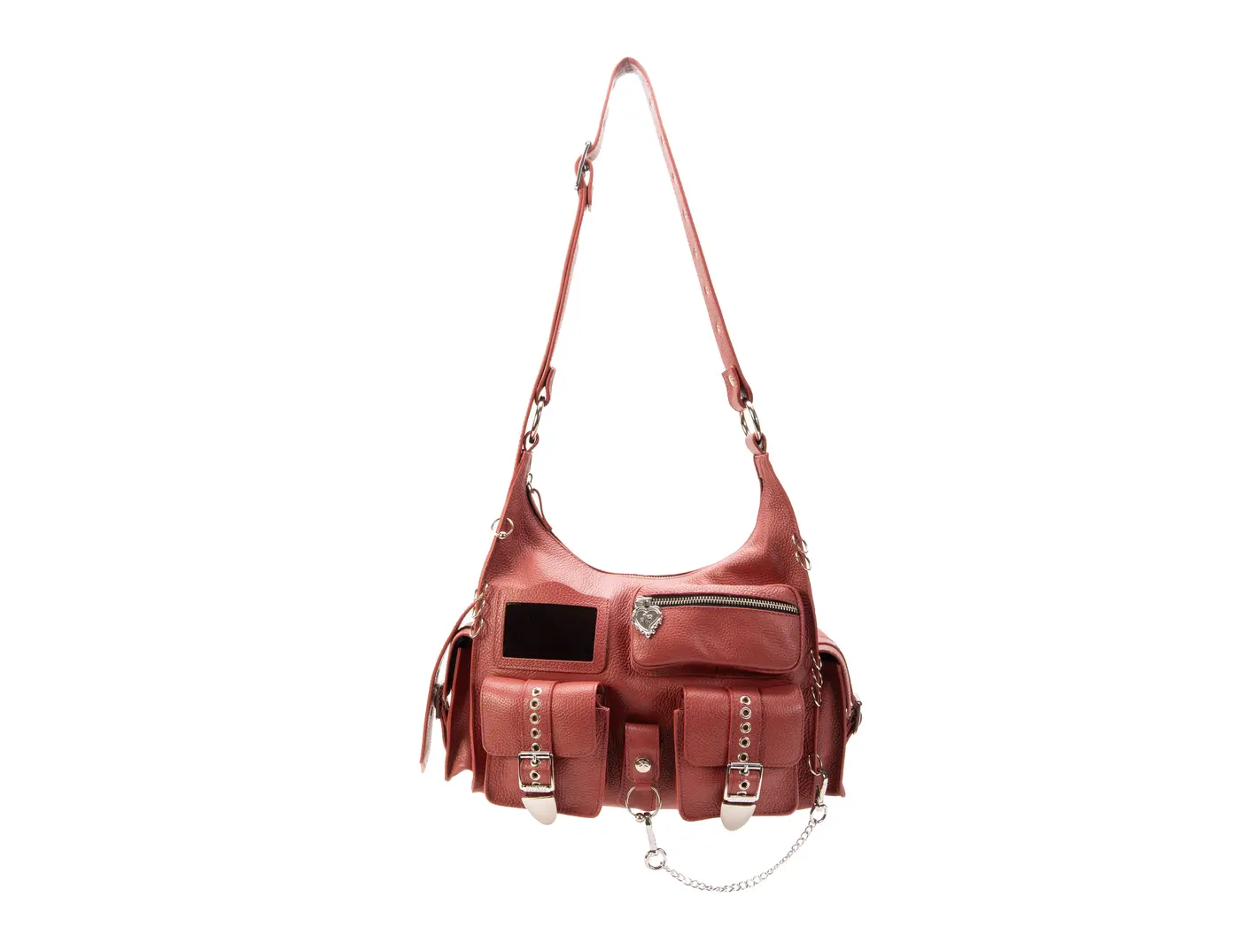 John Fluevog Anna Gothic Sac à Bandoulière Avec Garnitures Métalliques