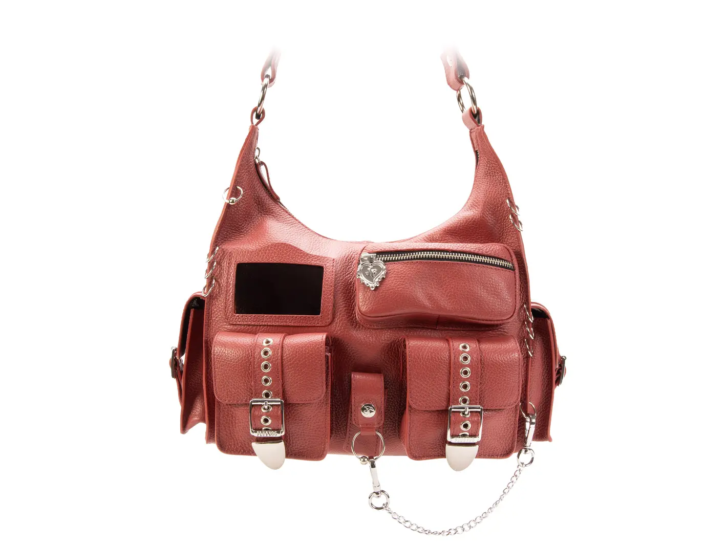 john fluevog Anna Gothic Sac à bandoulière avec garnitures métalliques