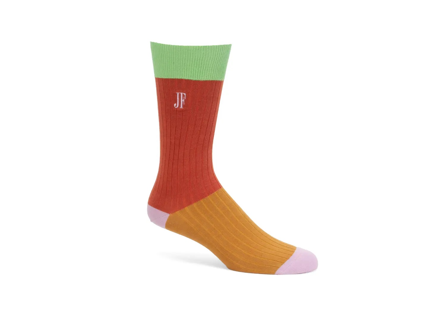 john fluevog Archer Vog Socks Chaussette à blocs de couleur