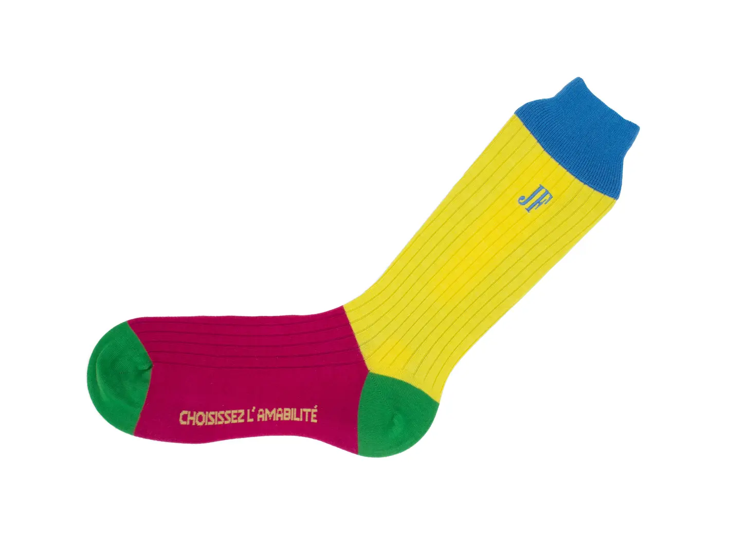 John Fluevog Archer Vog Socks Chaussette à Blocs De Couleur