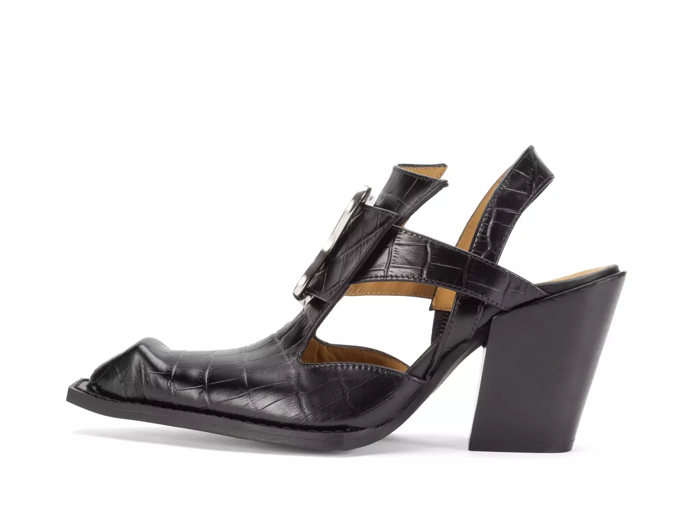 john fluevog Art Deco Pretzel Talon à bride arrière avec bout pointu