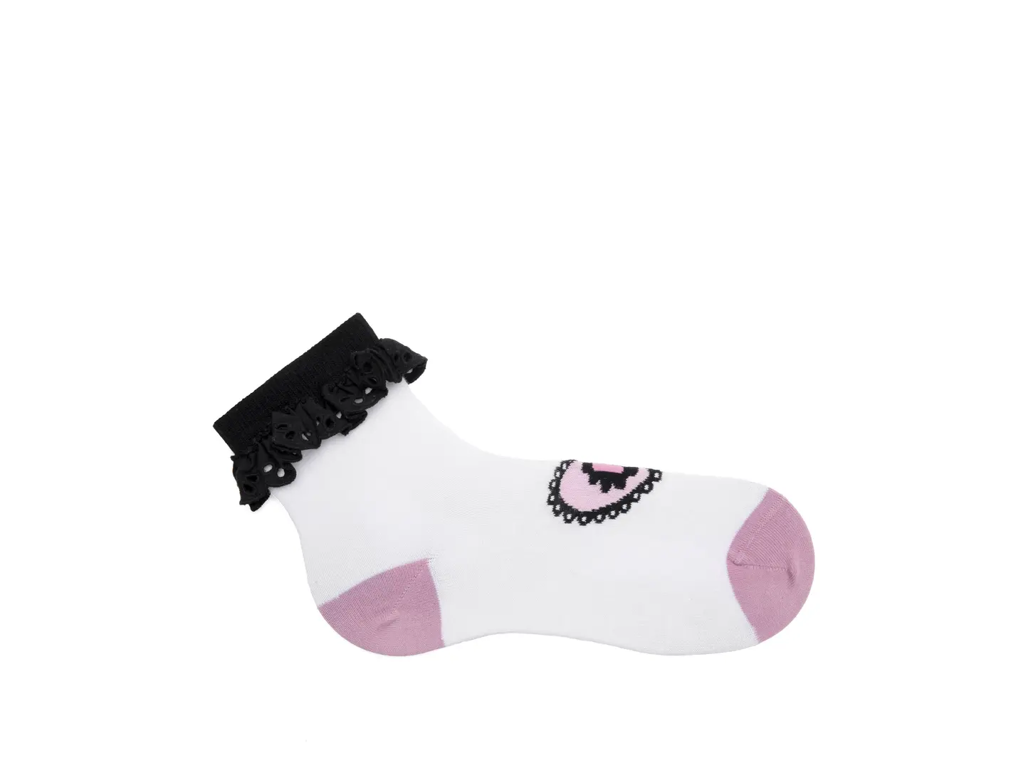John Fluevog Ashley Lynn Vog Socks Cute Lace Cuff Socks