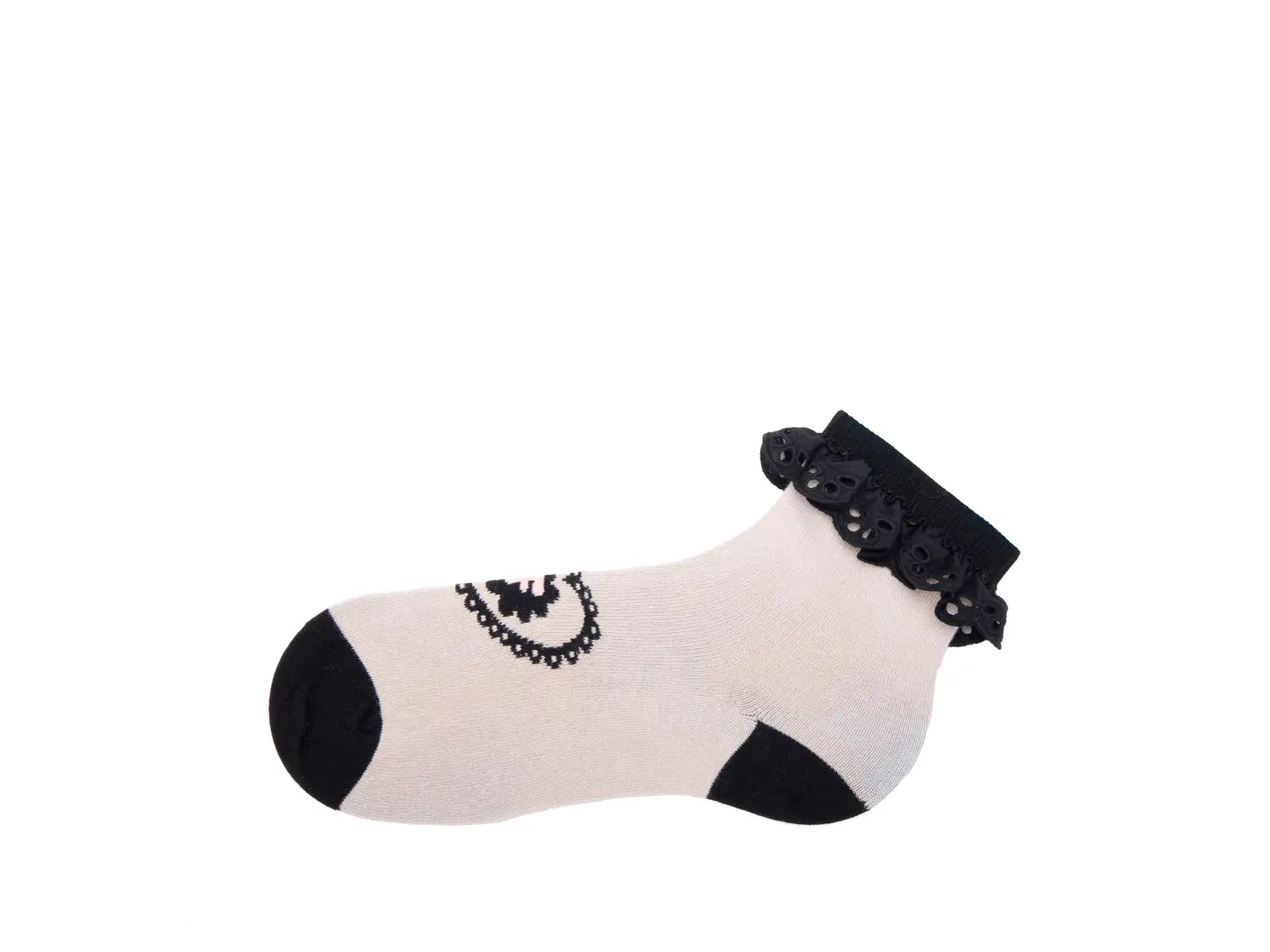 John Fluevog Ashley Lynn Vog Socks Cute Lace Cuff Socks