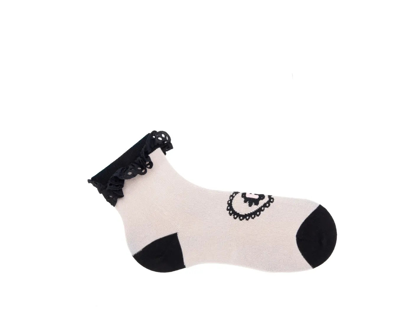 John Fluevog Ashley Lynn Vog Socks Cute Lace Cuff Socks