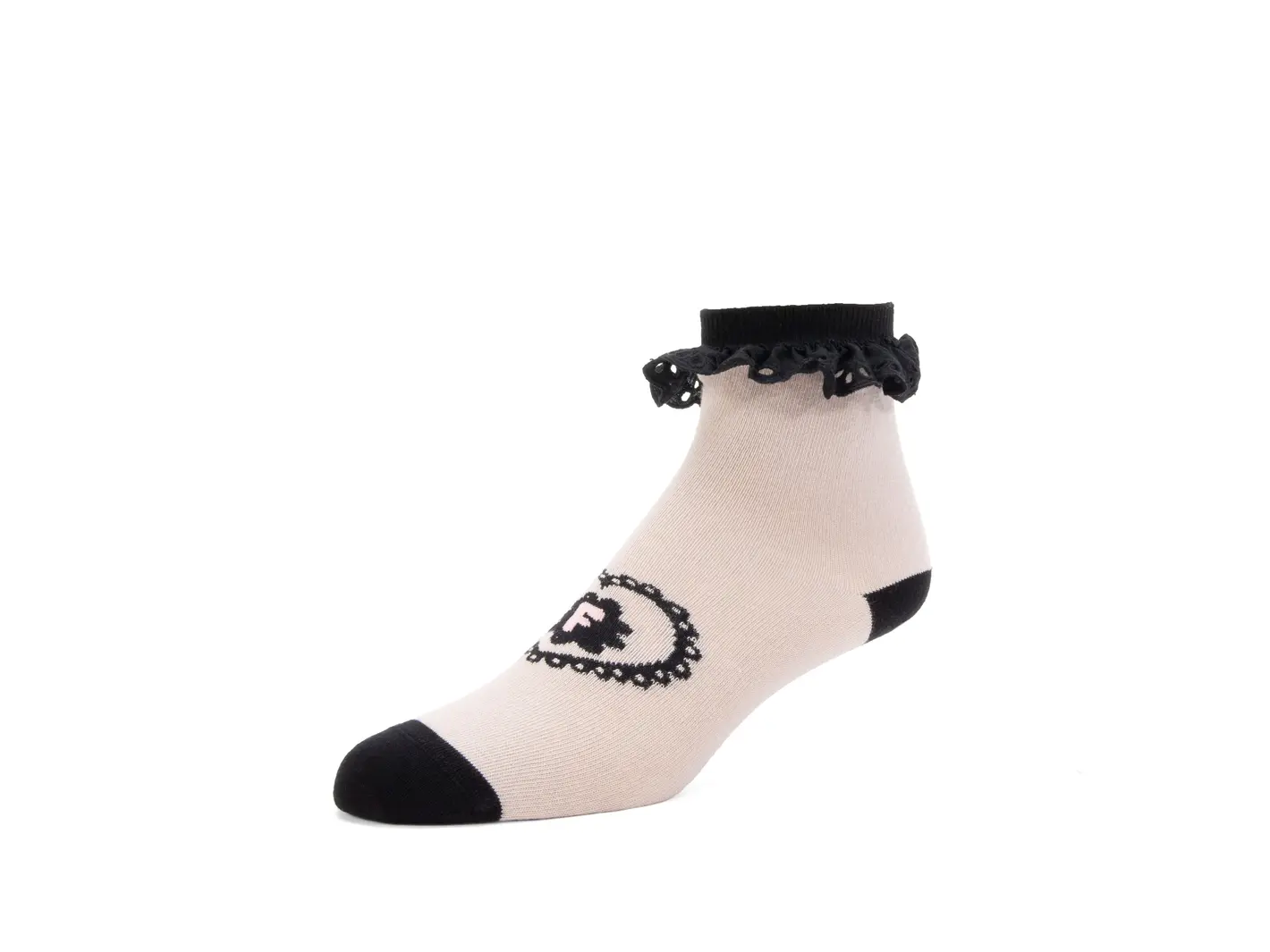 john fluevog Ashley Lynn Vog Socks Cute Lace Cuff Socks