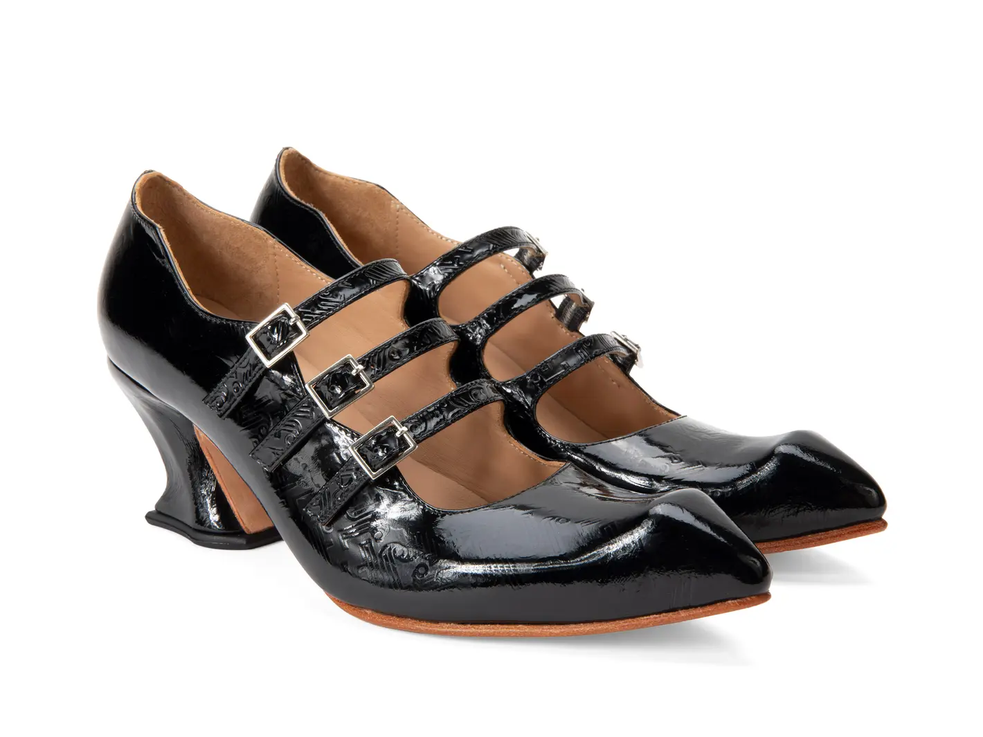 John Fluevog Bach Talon Charles IX à Triple Courroie
