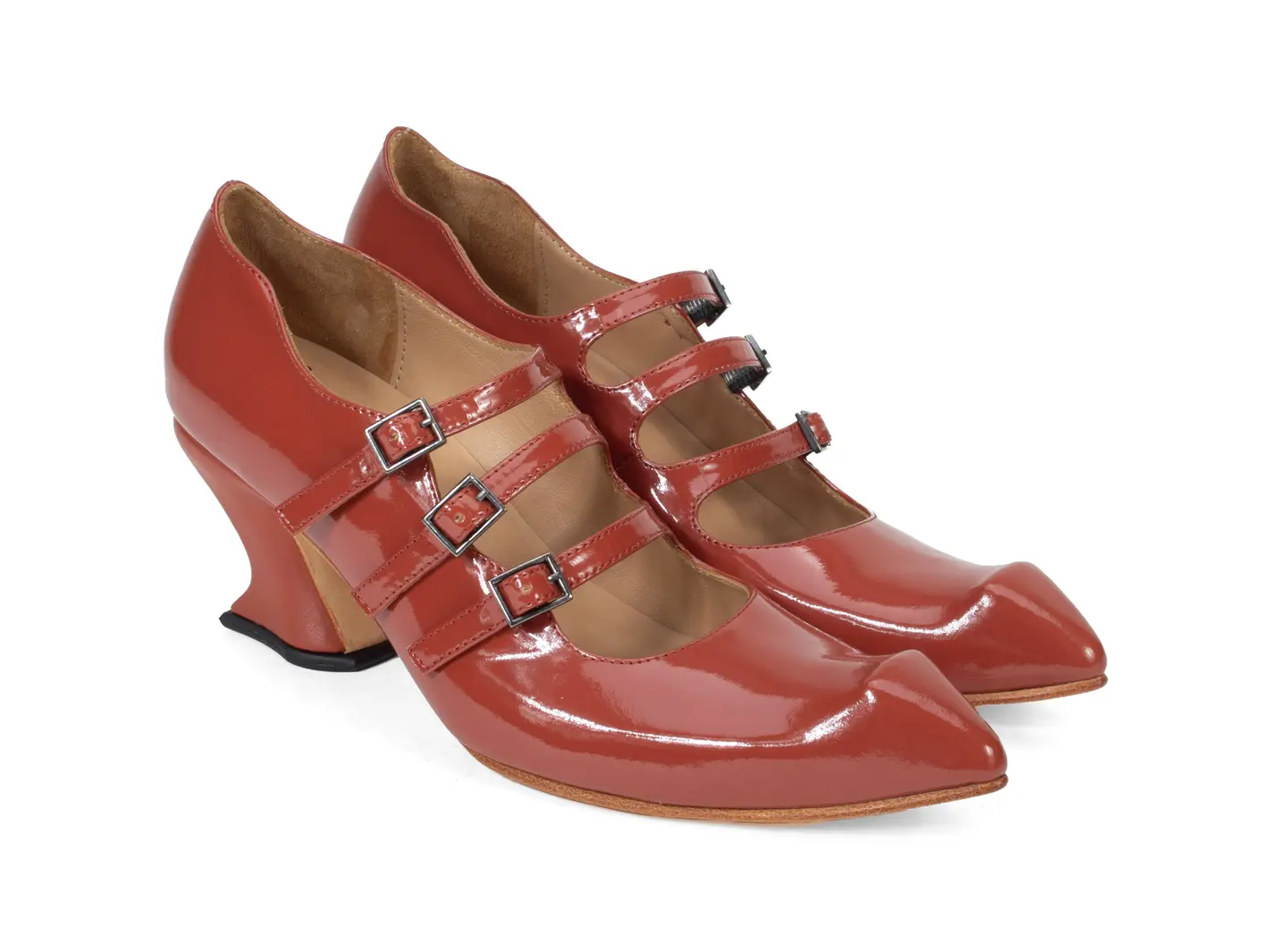 John Fluevog Bach Talon Charles IX à Triple Courroie