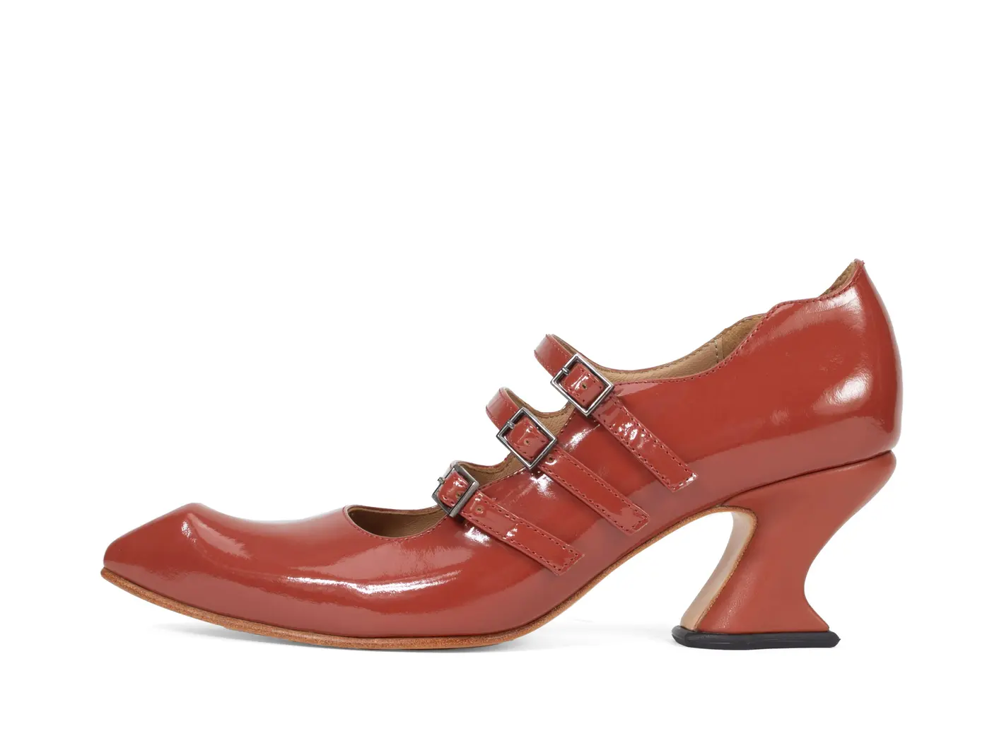 john fluevog Bach Talon Charles IX à triple courroie