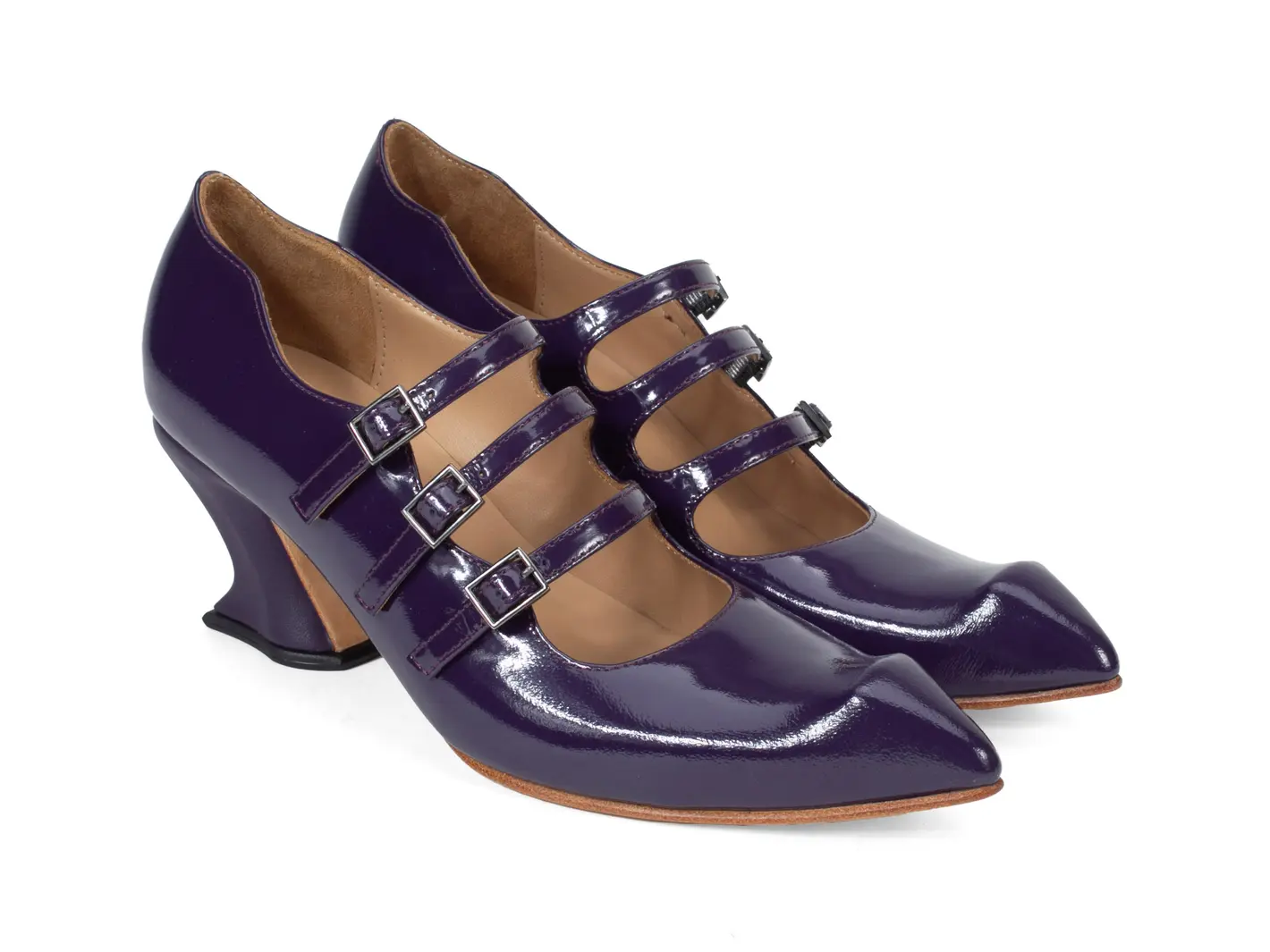 John Fluevog Bach Talon Charles IX à Triple Courroie