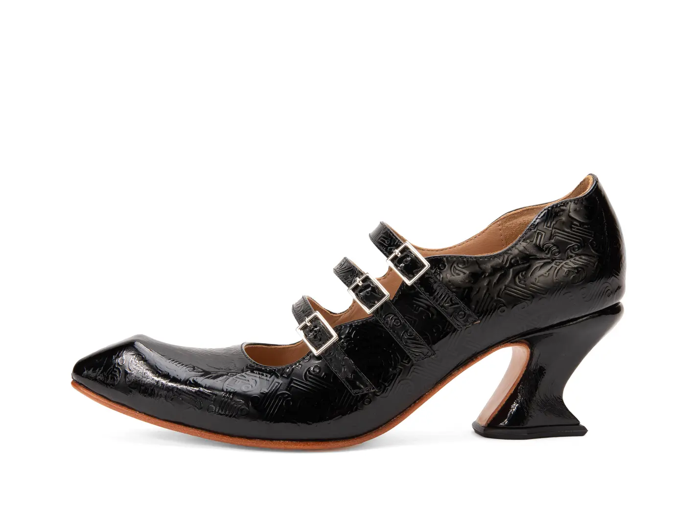 john fluevog Bach Talon Charles IX à triple courroie