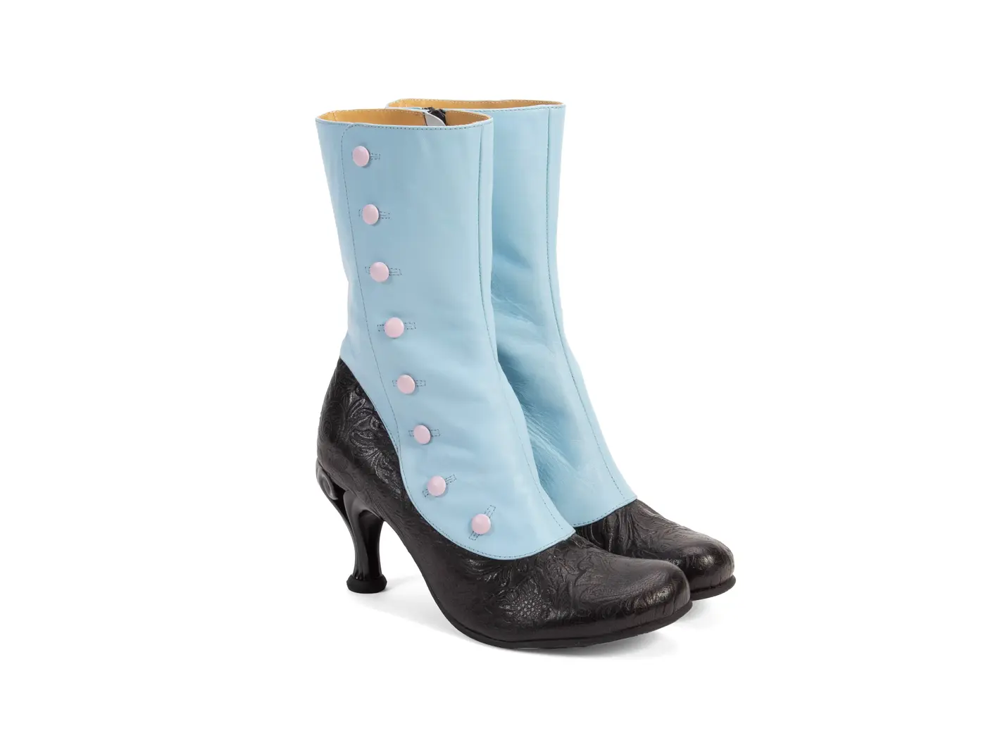 John Fluevog Belinda Bottillon à Fermeture à Glissière Avec Boutons