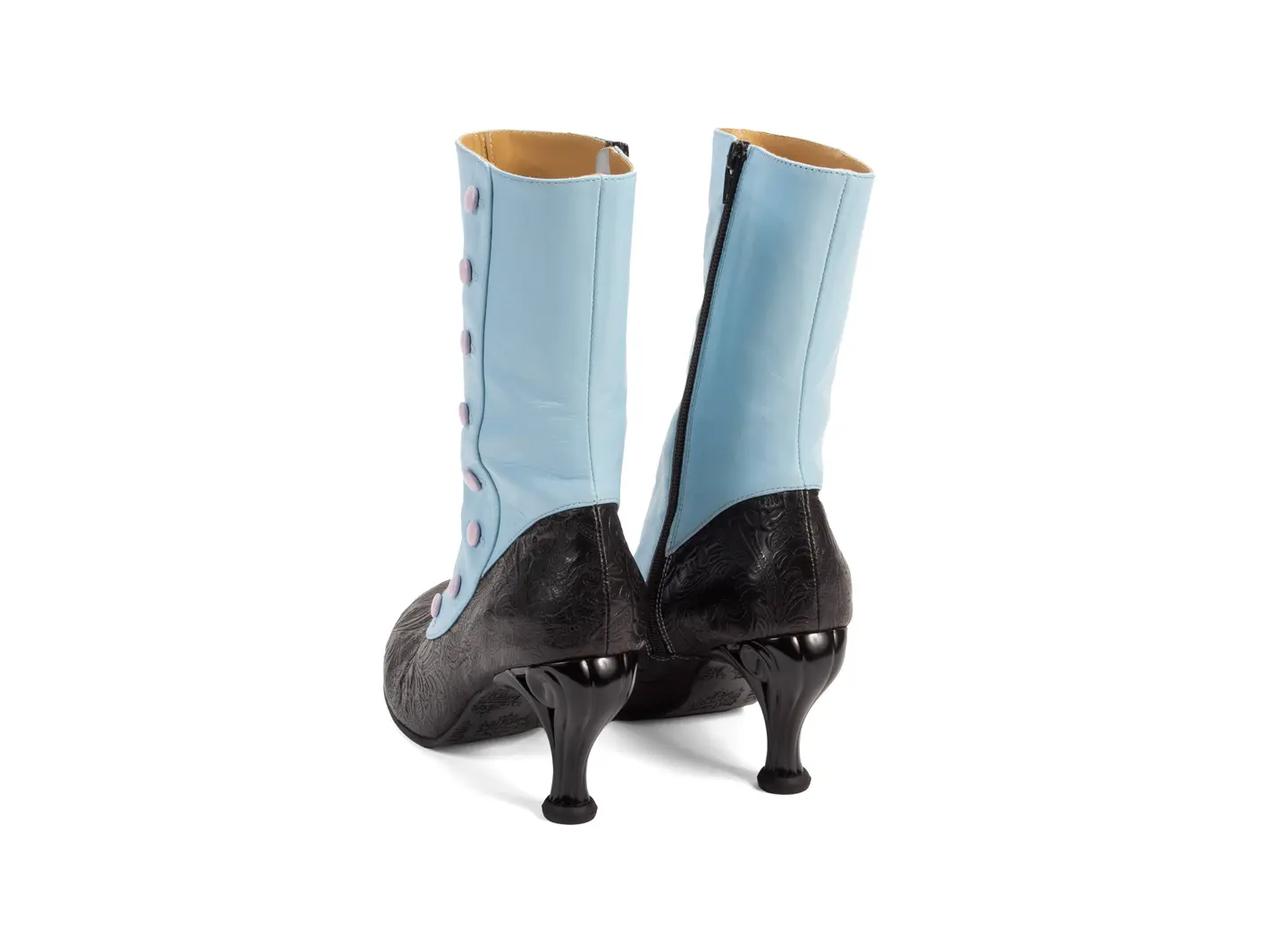 John Fluevog Belinda Bottillon à Fermeture à Glissière Avec Boutons