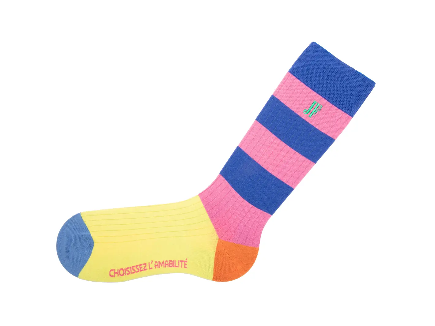 John Fluevog Brisbane Vog Socks Colourful Striped Socks