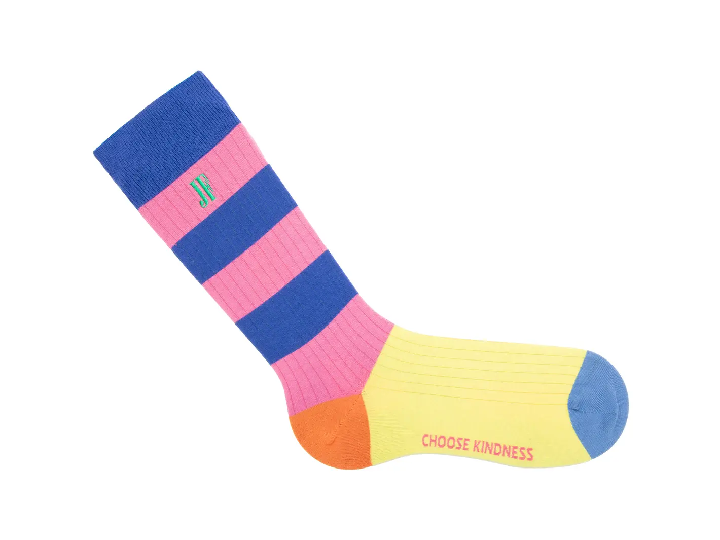 John Fluevog Brisbane Vog Socks Colourful Striped Socks