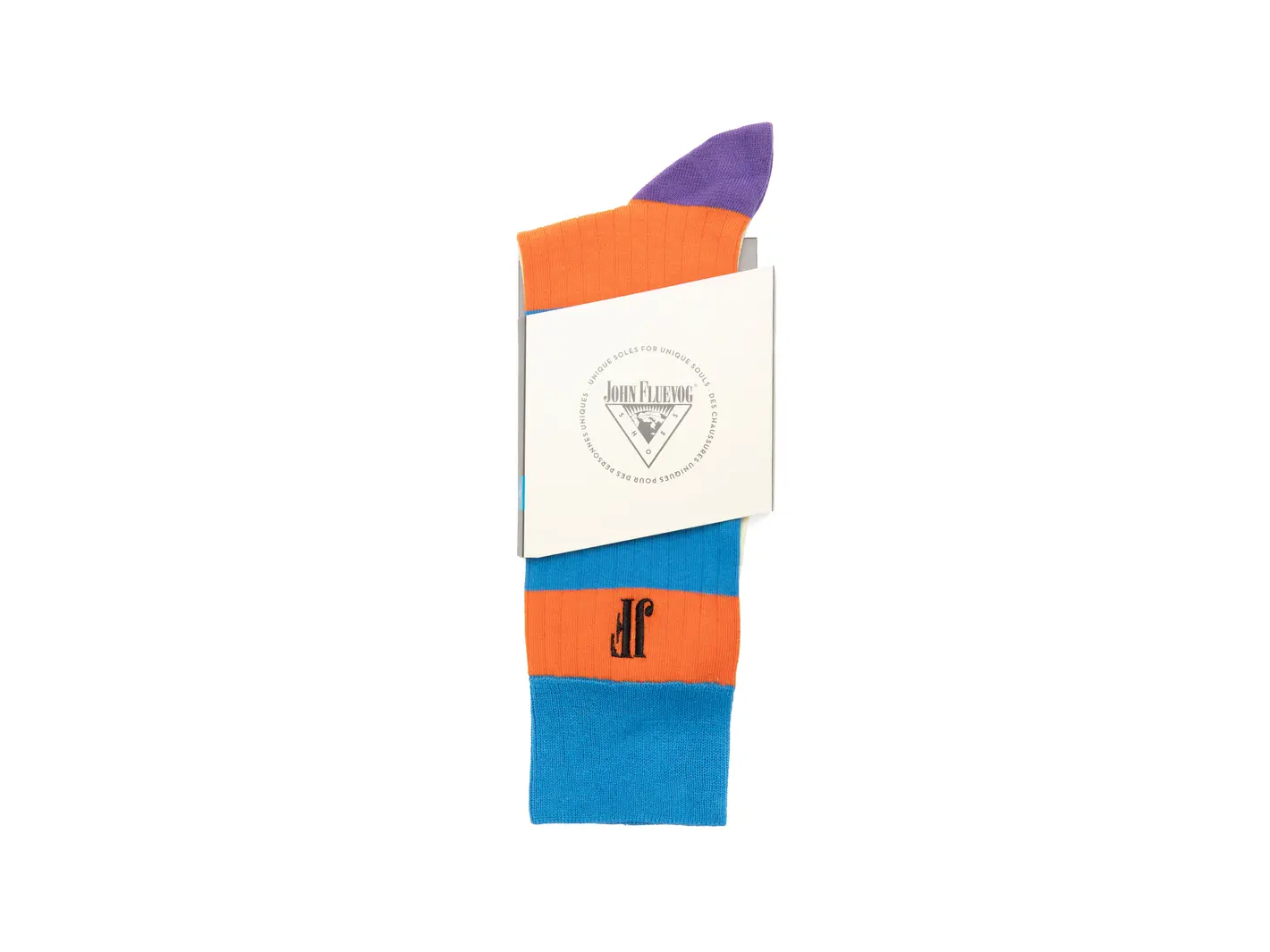 John Fluevog Brisbane Vog Socks Colourful Striped Socks
