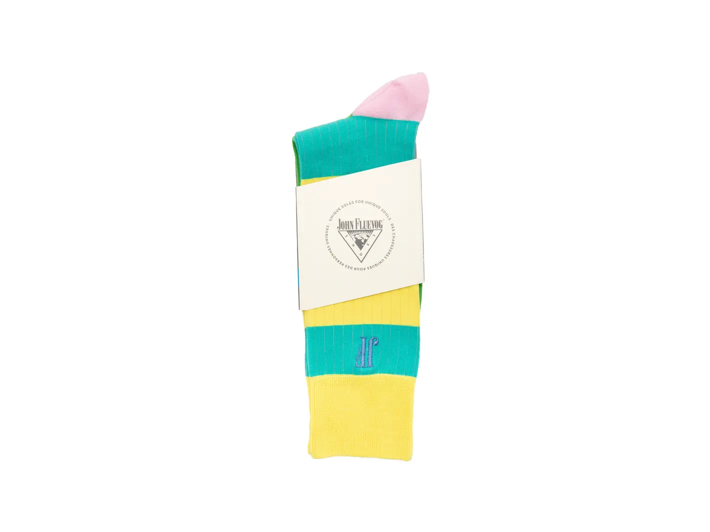 John Fluevog Brisbane Vog Socks Colourful Striped Socks