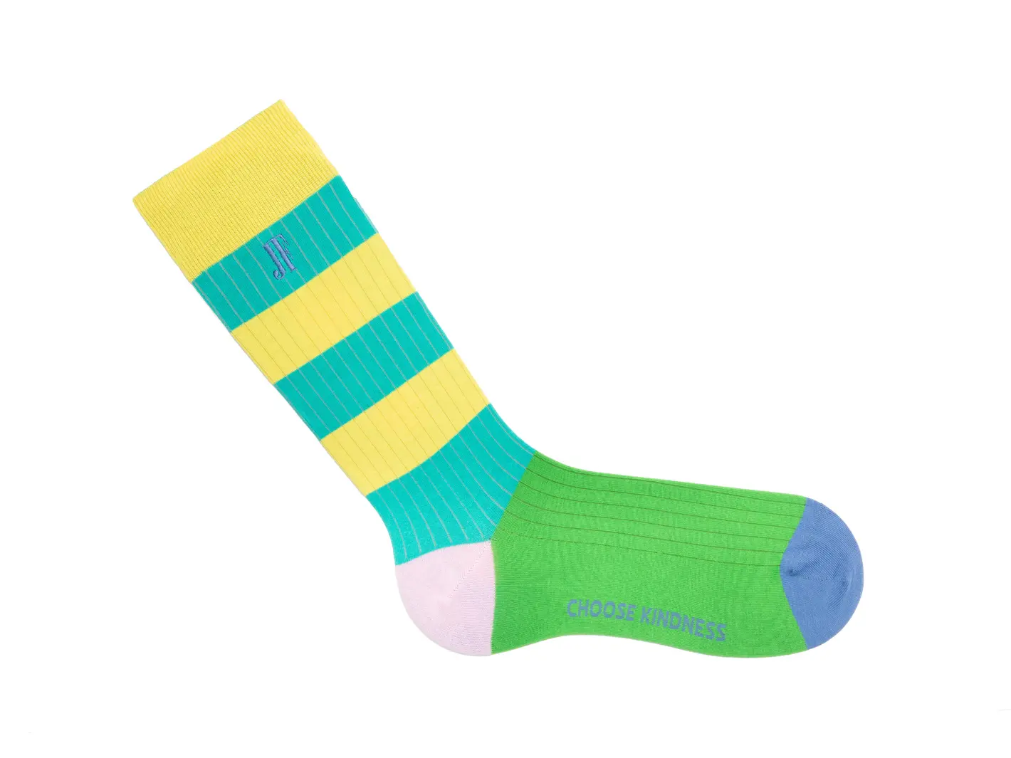 John Fluevog Brisbane Vog Socks Colourful Striped Socks