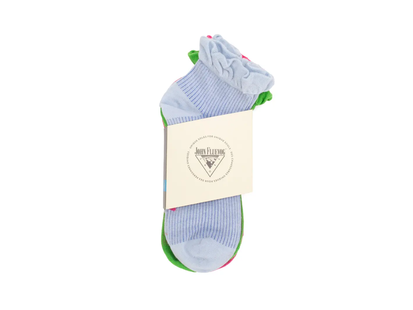 John Fluevog Callie Vog Socks (paquet De 3) Paquet De 3 chaussettes à La Cheville Avec Volants