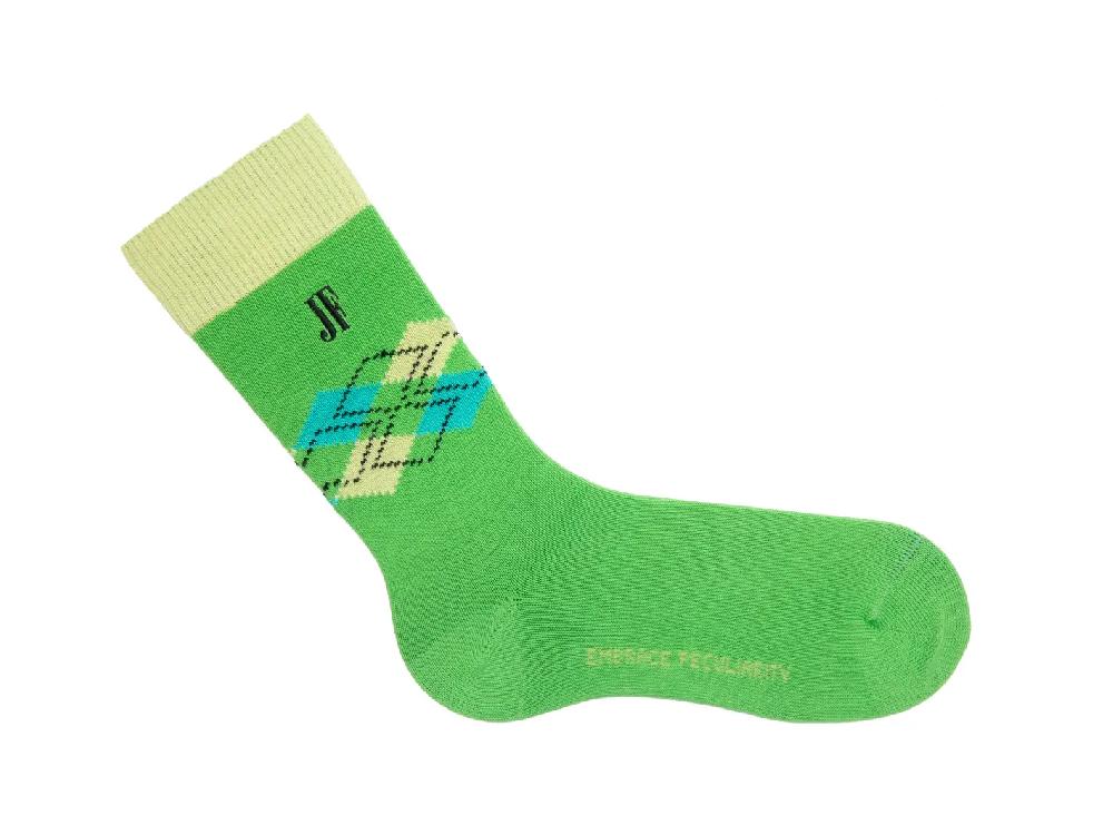 John Fluevog Chaussettes Vog Argyle Chaussettes Coton