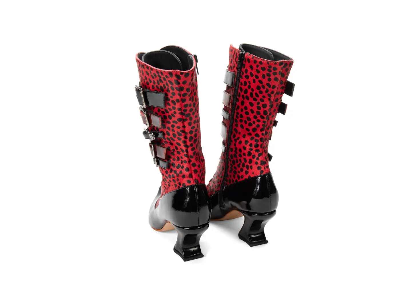 John Fluevog Coleman Botte à Fermeture à Glissière Avec Boucles Et Lacets