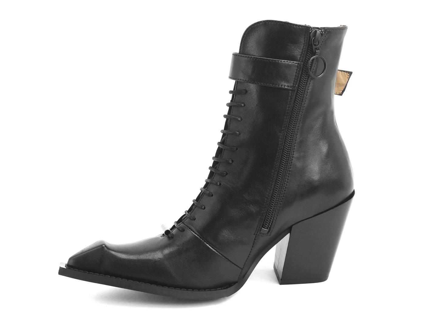 John Fluevog Cubist Cupcake Bottillon Lacé Avec Boucle