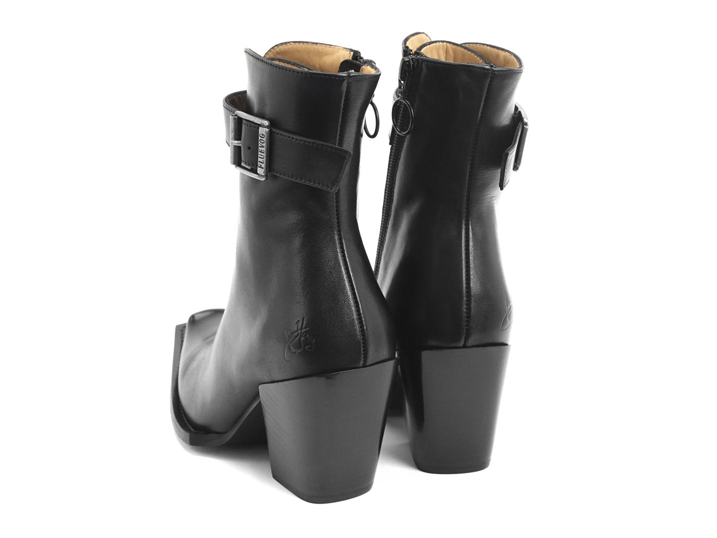 John Fluevog Cubist Cupcake Bottillon Lacé Avec Boucle