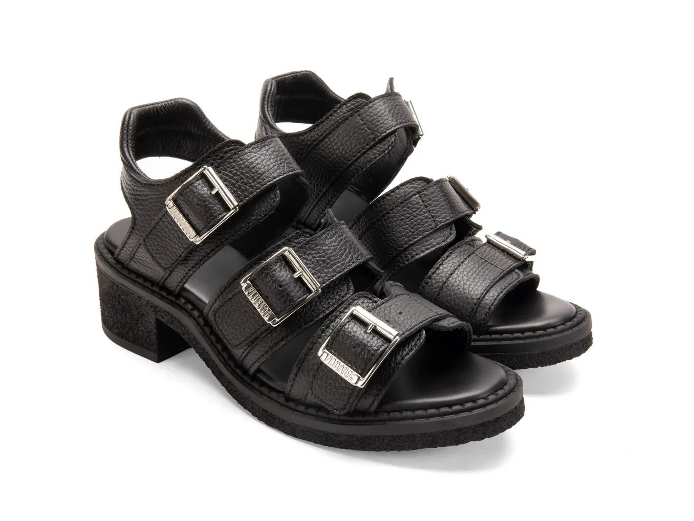 John Fluevog Dawdler Triple-Strap Slingback Sandals