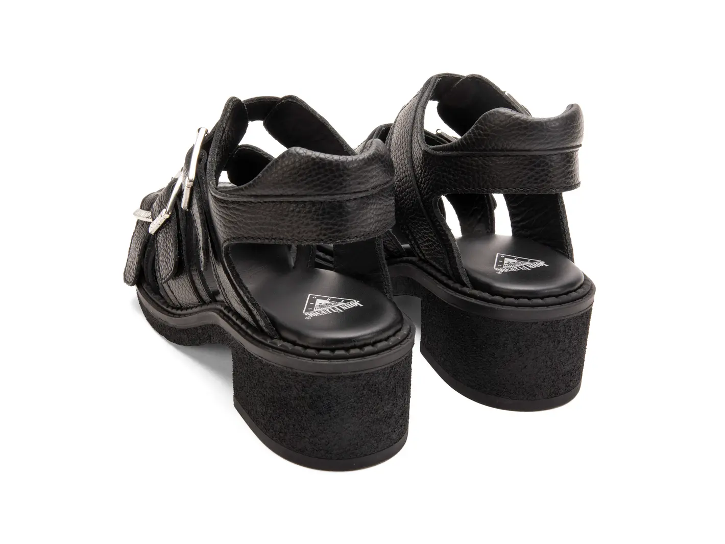 John Fluevog Dawdler Triple-Strap Slingback Sandals