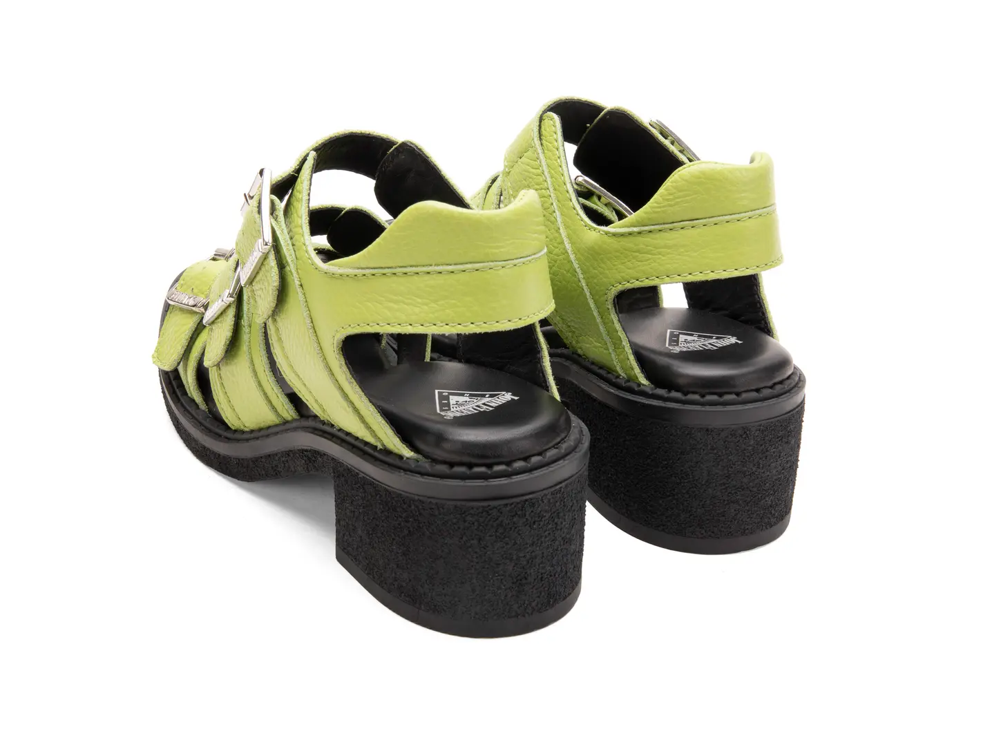 John Fluevog Dawdler Triple-Strap Slingback Sandals