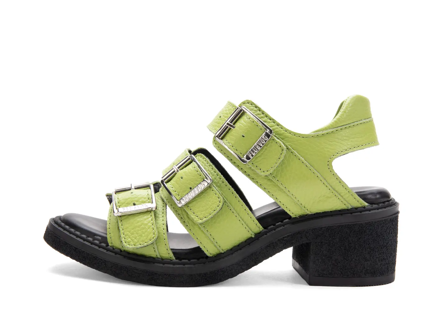 john fluevog Dawdler Triple-Strap Slingback Sandals