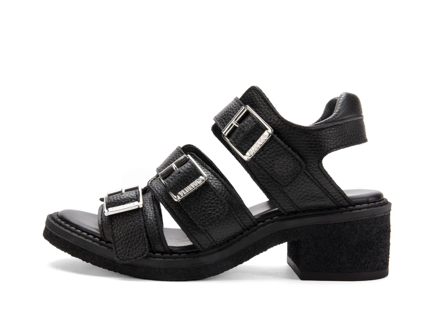 john fluevog Dawdler Triple-Strap Slingback Sandals