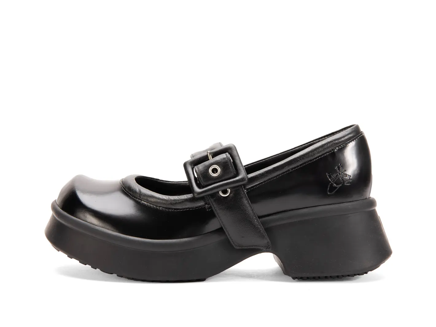 john fluevog Delight Charles IX classique avec bride gonflée