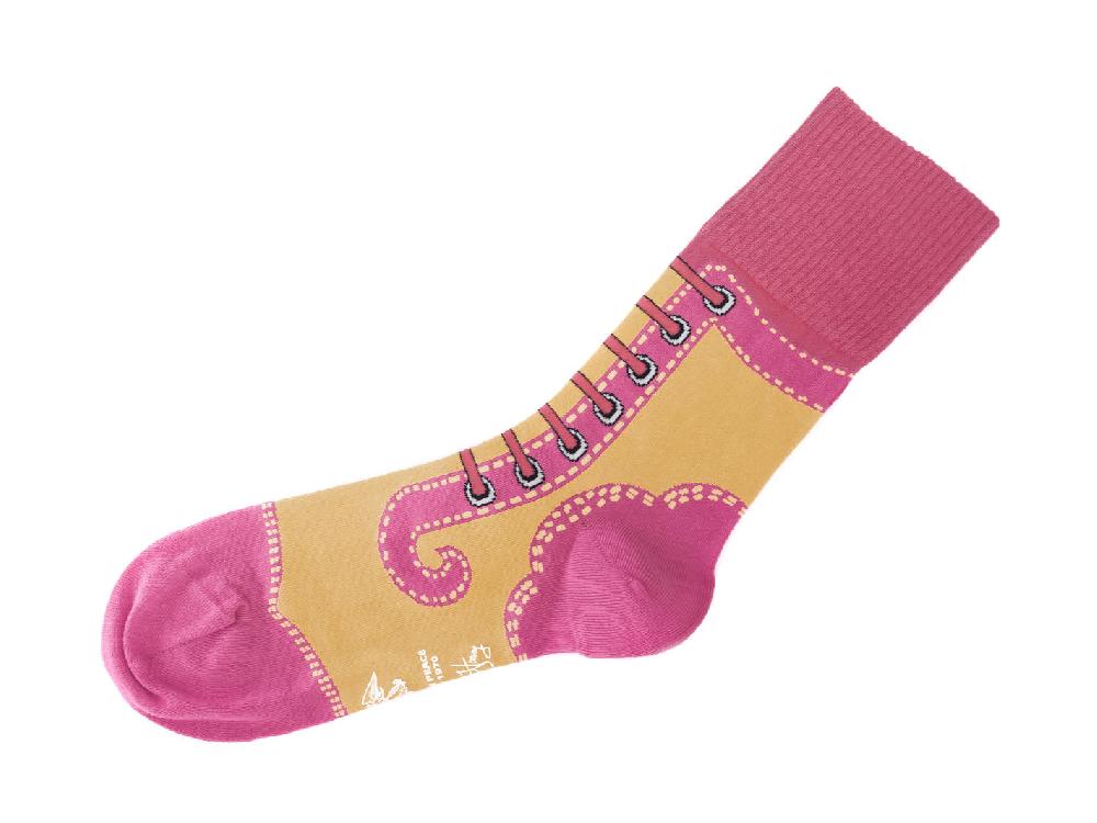 John Fluevog Derby Swirl Vog Socks Chaussette Angel