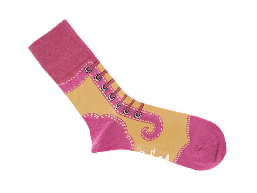 John Fluevog Derby Swirl Vog Socks Chaussette Angel