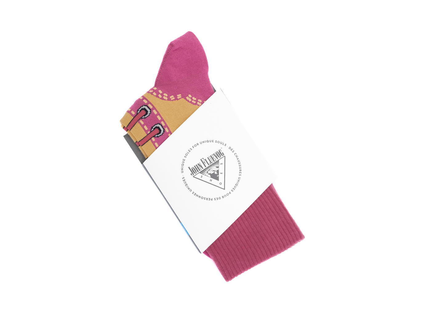 john fluevog Derby Swirl Vog Socks Chaussette Angel