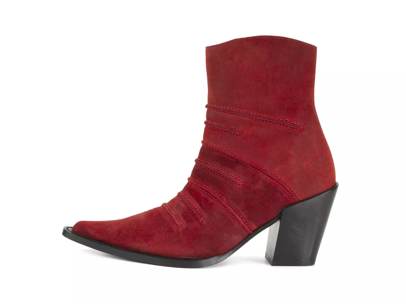 john fluevog Dolores Bottillon avec coutures en surface