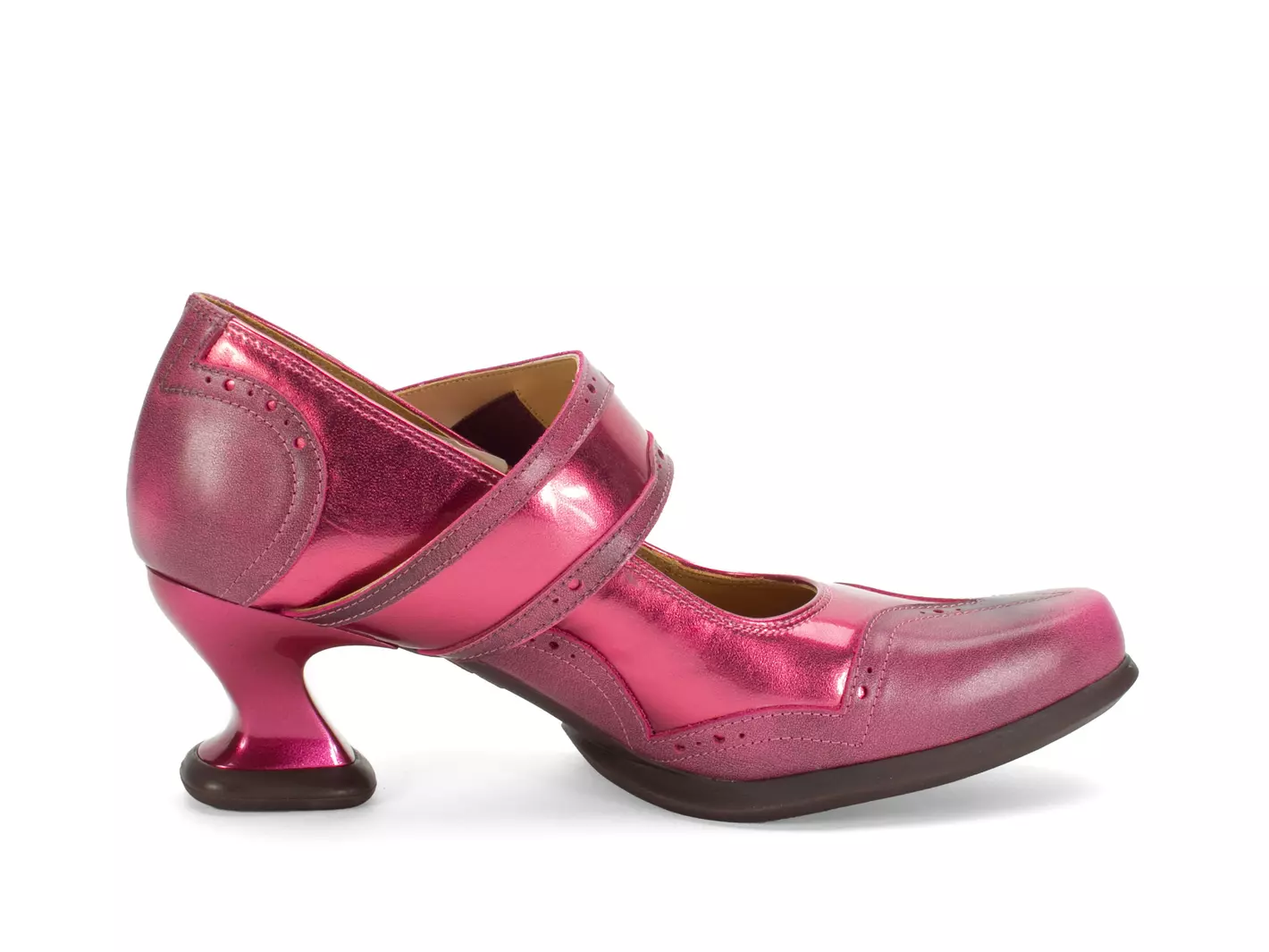 John Fluevog Dorothea Charles IX à Bout Fleuri Avec Sangle évasée