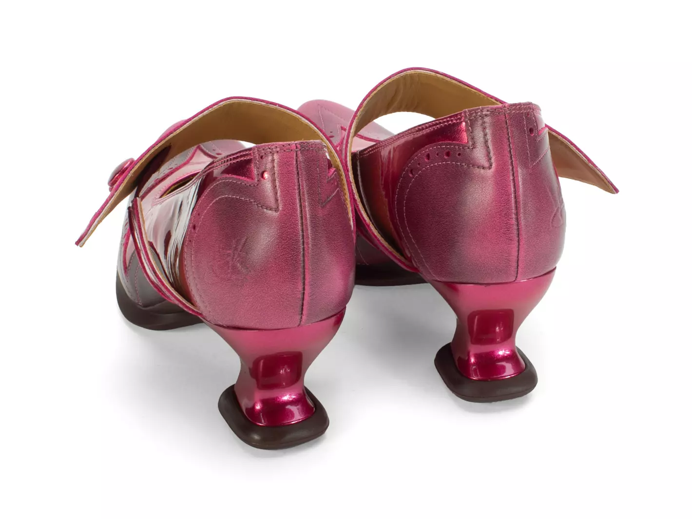 John Fluevog Dorothea Charles IX à Bout Fleuri Avec Sangle évasée