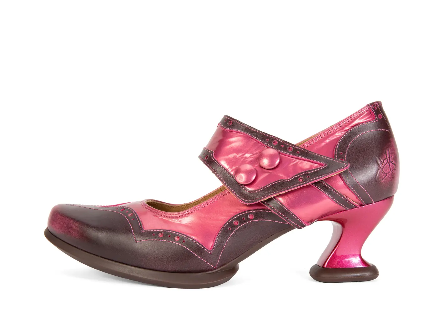 john fluevog Dorothea Charles IX à bout fleuri avec sangle évasée