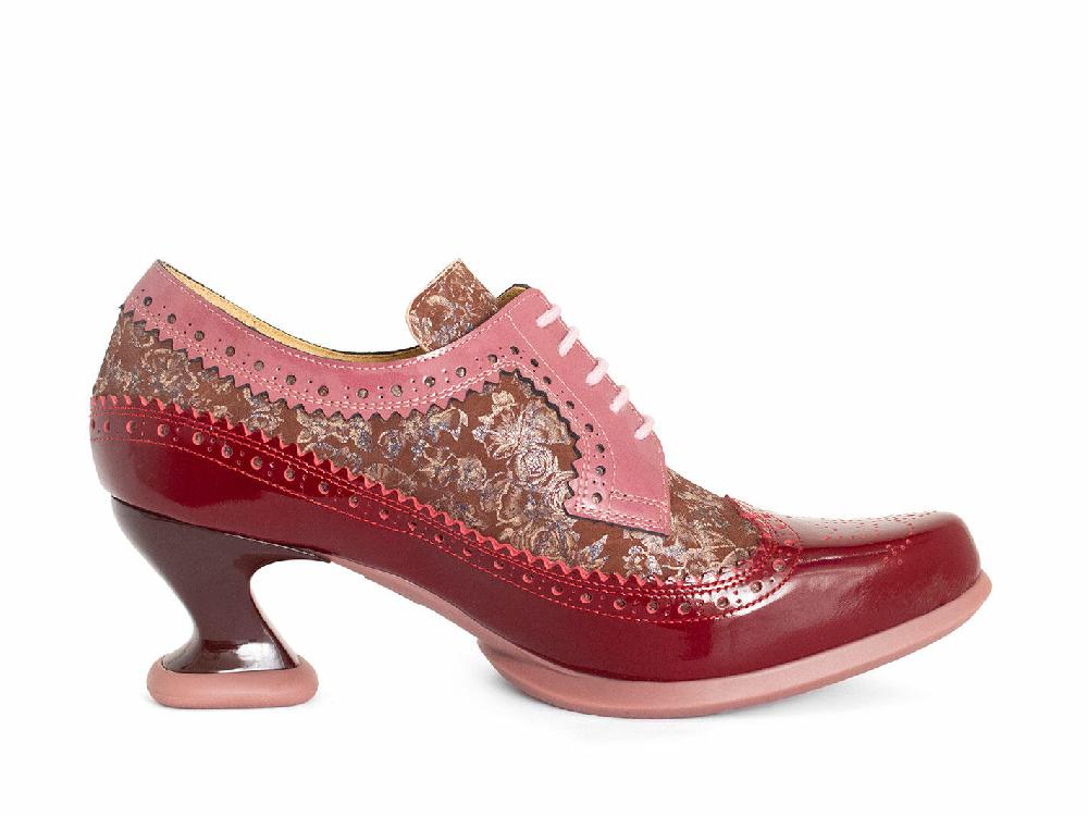 John Fluevog Dr. Gunter Talon à Lacets Et à Bout Fleuri