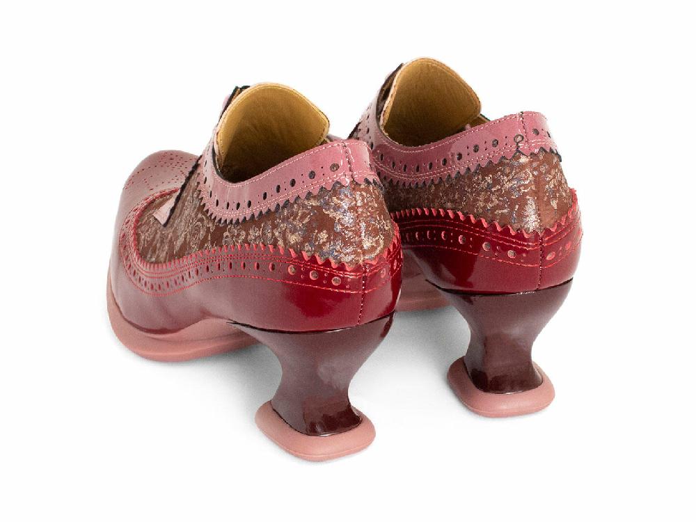 John Fluevog Dr. Gunter Talon à Lacets Et à Bout Fleuri