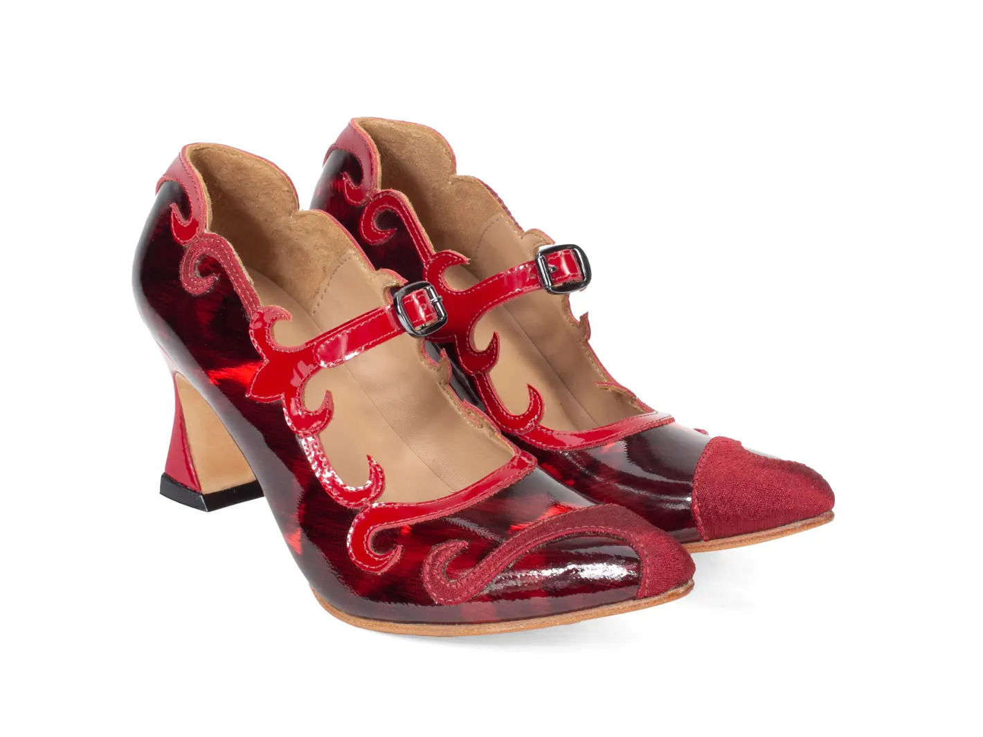 John Fluevog Emmeline Talon Charles IX Avec Appliqué